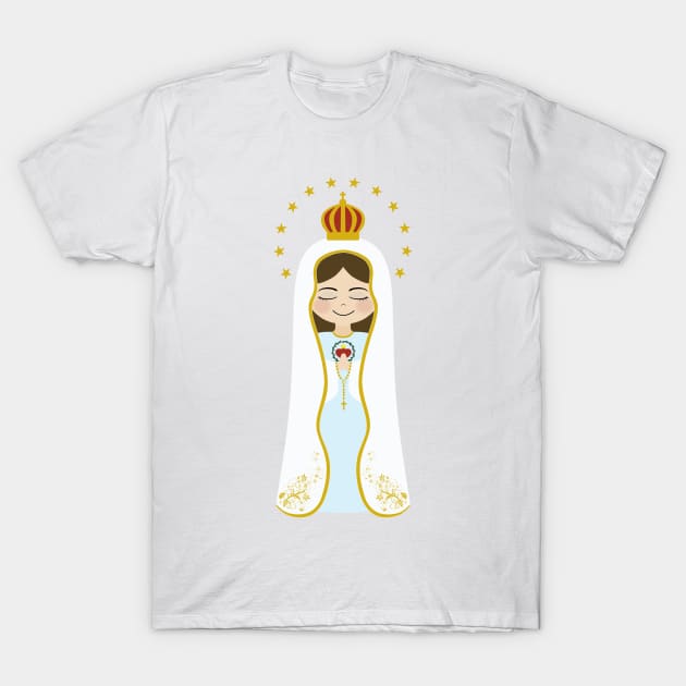 Our Lady of Fatima T-Shirt by alinerope